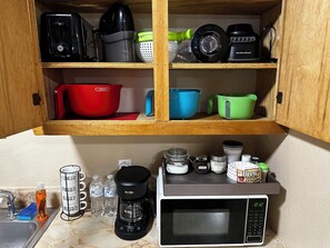 Kitchen with all necessary essentials to cook a meal