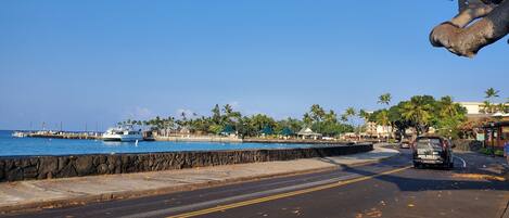 Walking distance from the Kailua Pier where Ironman starts