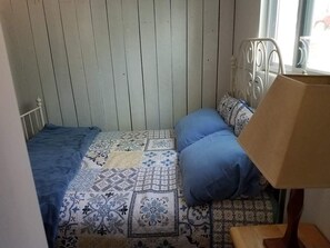 Sleeping nook with the double bed.