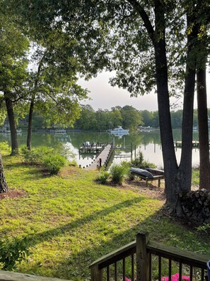 View of dock from back deck