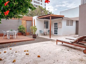 An outdoor setup that’s as stylish as it is comfortable—ideal for any gathering