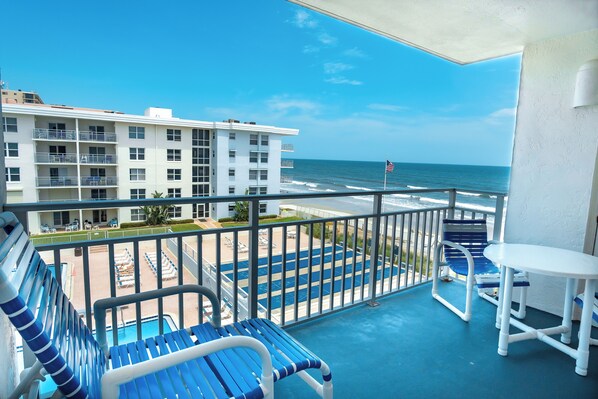 Relax on the private balcony while overlooking the Atlantic Ocean!