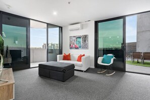 Enjoy the contemporary charm of our modern apartment, with its elegant design, cutting-edge features, and spacious layout.