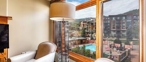 Living Area with Great View of Pool