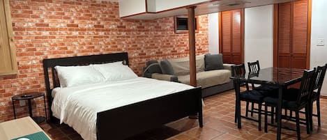 A Queen Size Bed for Two Persons and Also Queen Size Sofa Bed for Two Persons.