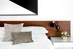 Unit with King bed. Exact unit will be assigned upon arrival. Views, colors, and decor may vary.
