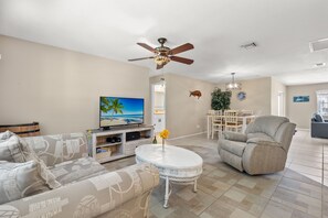 Living Room with Patio Access
