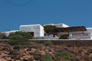 The house see from the 'Love Beach'.