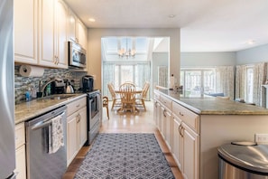 New kitchen with updated appliances.