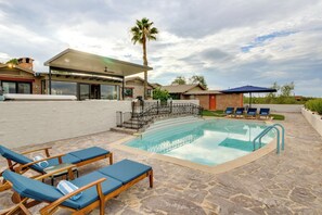 Private Pool Area (Unheated) | Steps to Access