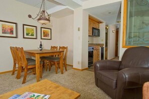 Enjoy meals together or entertain at the dining table.