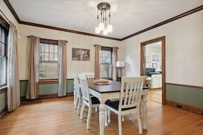 Large table for family meals