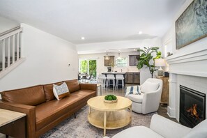 Living room is open to the kitchen and dining making this a great place to gather