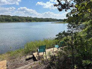 Enjoy the view down at the lake.