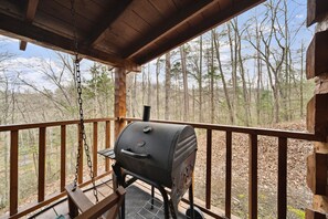 House, Porch, Deck, Hardwood, Outdoors