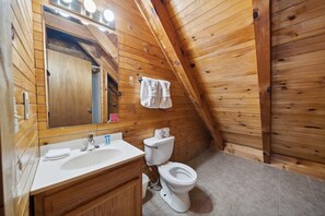 Indoors, Hardwood, Sink, Stained Wood, Bathroom