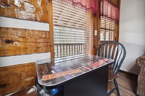 Indoors, Hardwood, Furniture, Table, Tabletop