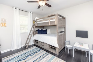 Bedroom 3 w/Twin Bunk Bed & TV Streaming