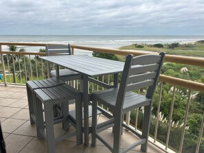 Oceanfront Balcony with New Patio Set