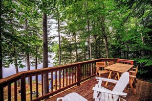 Surrounded by nature, find serenity on the deck.