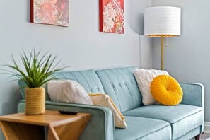 Couch pulls down into twin size sleeper sofa. 