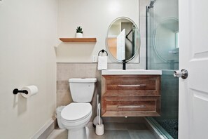 Get ready to conquer the day in our well-appointed bathroom.