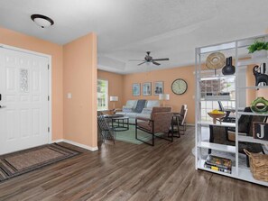 Entryway with View of Living Area
