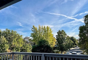 Take in the beautiful views from the deck.