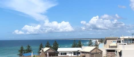 You can see the Bribie Island foreshore from the balcony.