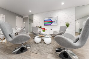 The space is equipped for hosting large families, and groups, as well as corporate getaways.