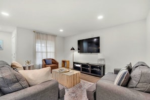 Enjoy the Smart TV in this spacious living space