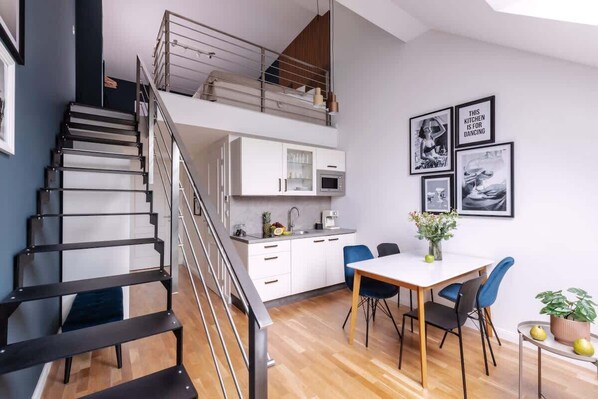 Two level apartment which can accommodate up to 6 guests