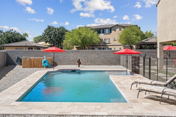 Beautiful sparkling pool