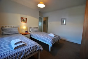 The twin room is suitable for adults or children