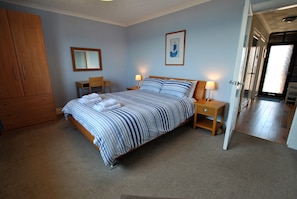 The double bedroom is spacious and bright