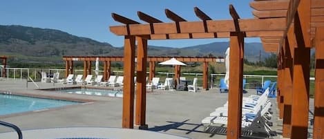 The Osoyoos cottages resort community centre. two pools (seasonal) 2 hot tubs 