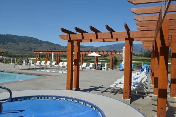 The Osoyoos cottages resort community centre. two pools (seasonal) 2 hot tubs 