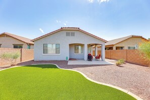 Exterior | Covered Patio | Fenced Yard | Turf