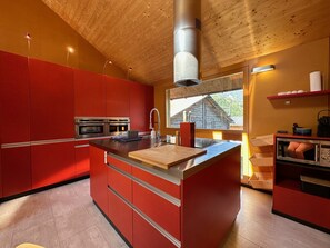 Modern kitchen with window