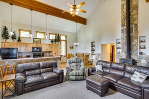 Living Room | Smart TV | Wood-Burning Stove