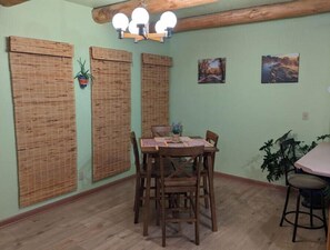 Spacious dining area