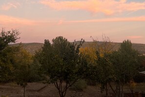 View from the backyard during sunset. This is east facing for context. 