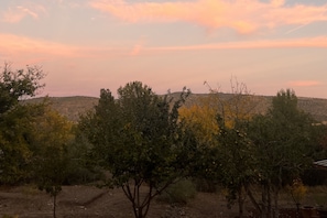 View from the backyard during sunset. This is east facing for context.