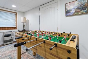 Foosball Table on the Lower Level