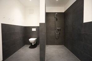 Bathroom with spacious walk-in shower