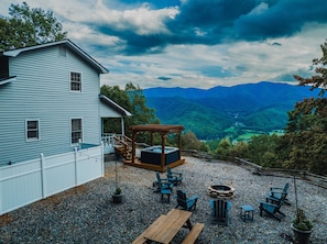 Privacy on our 3.37 acres of mountain property feels like on top of the world