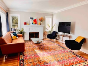 Cozy Living Room with Smart TV