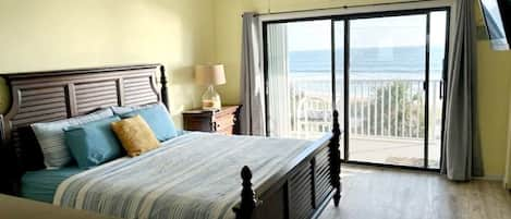 Master bedroom w/private balcony and direct ocean view located on 2nd floor