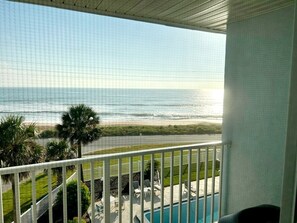 Master bedroom w/private balcony and direct ocean view located on 2nd floor