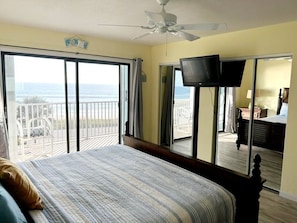 Master bedroom w/private balcony and direct ocean view located on 2nd floor